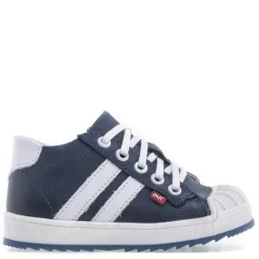 (2627A-26/2628A-26) Emel low trainers with bumper - blue