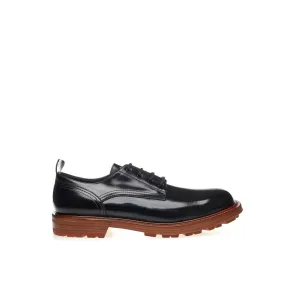 Alexander McQueen Black Leather Men's Casual