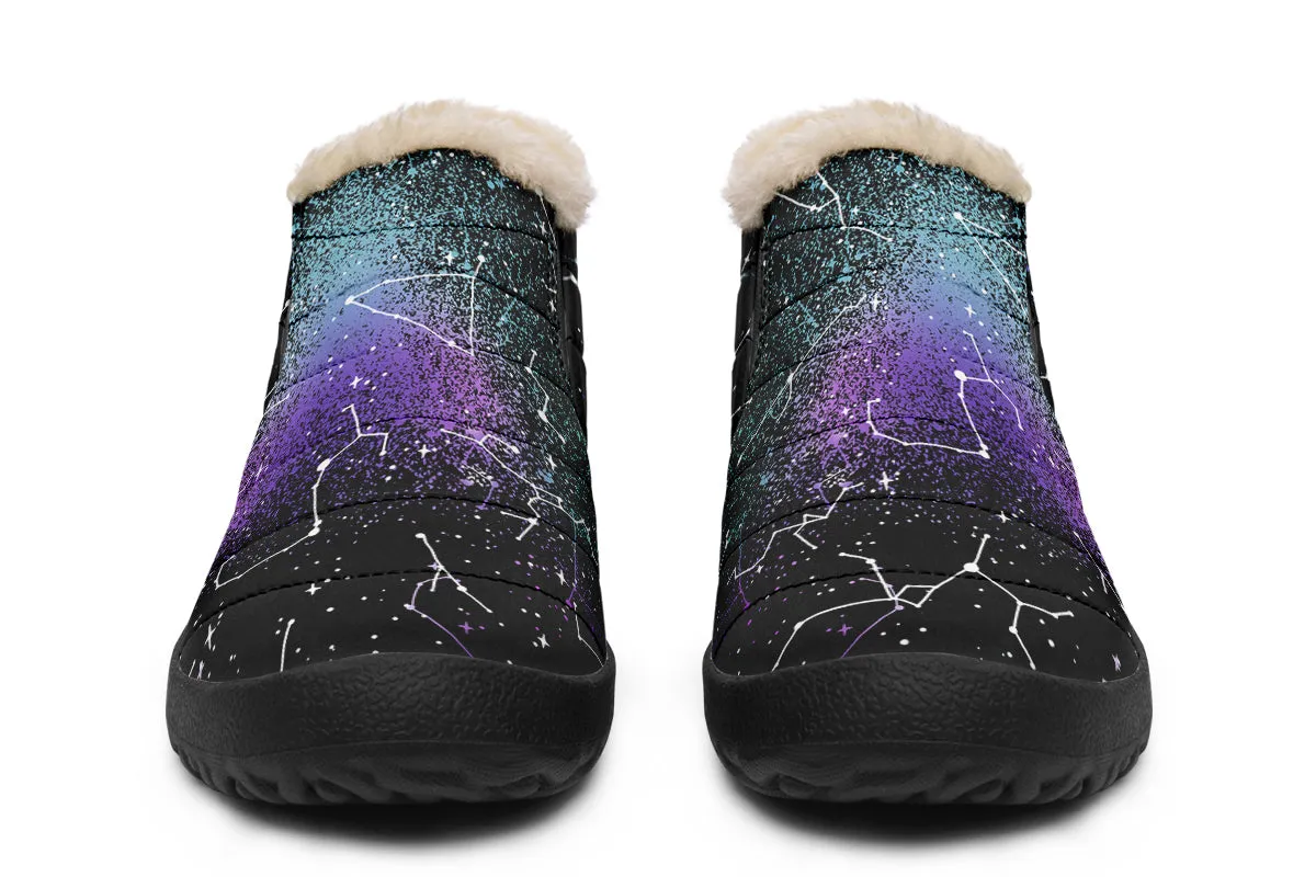 Aurora Winter Sneakers - Warm & Easy Slip-On Shoes Lined with Vegan Wool with Anti-Slip Soles