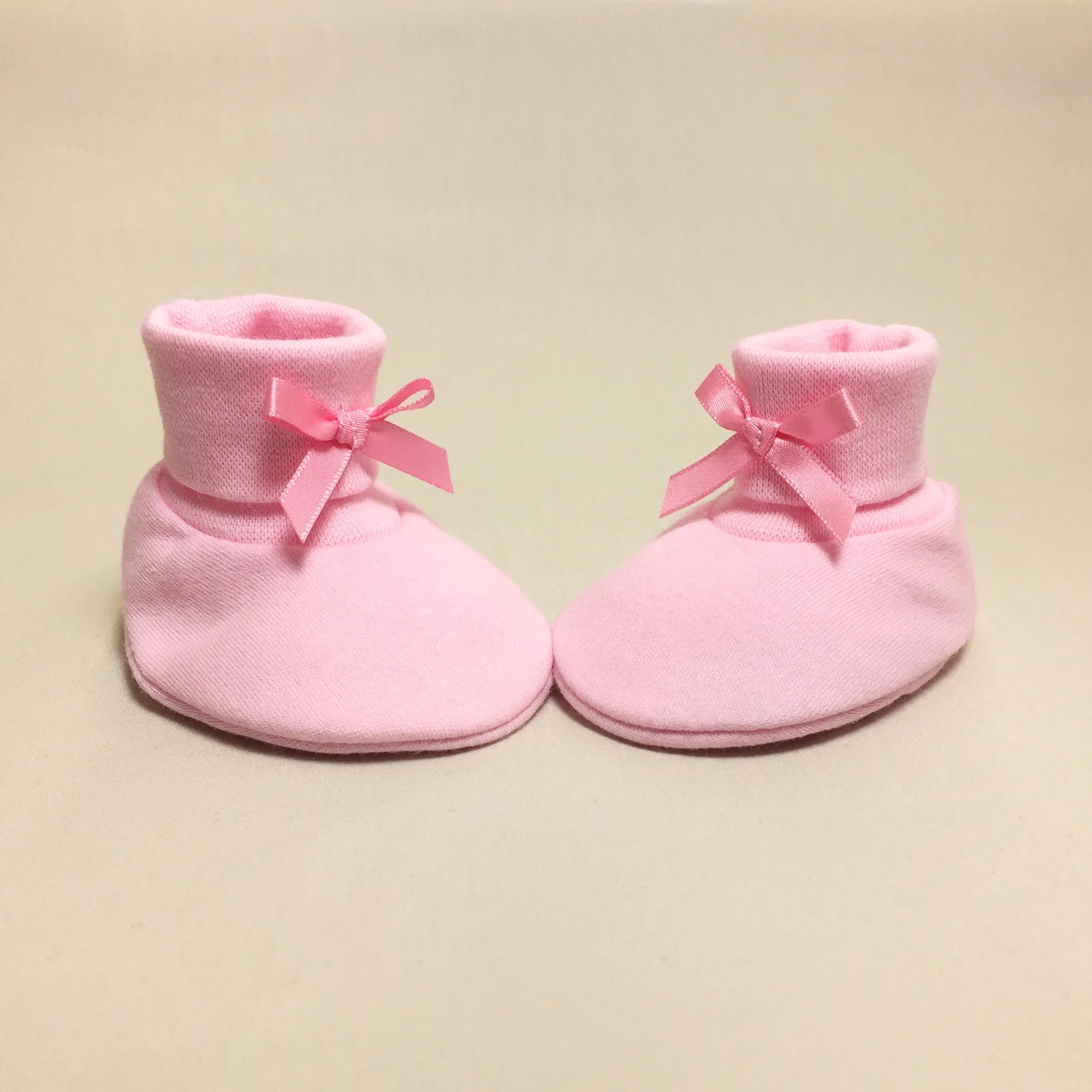 Baby Booties Solid Pink