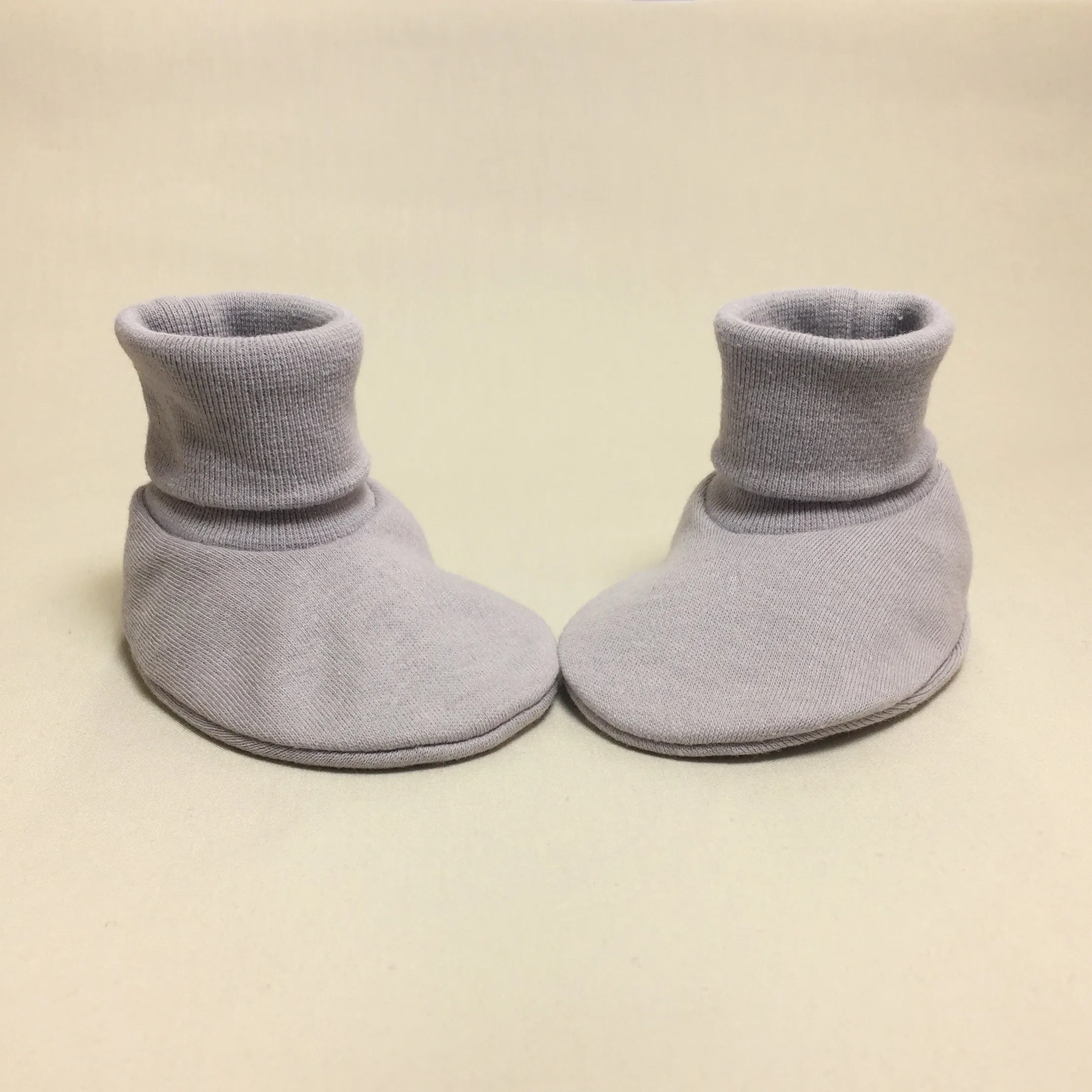 Baby Booties Solid Silver