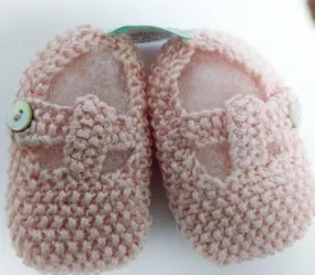 Baby Threads Mercerized Cotton Knitted Baby Shoes