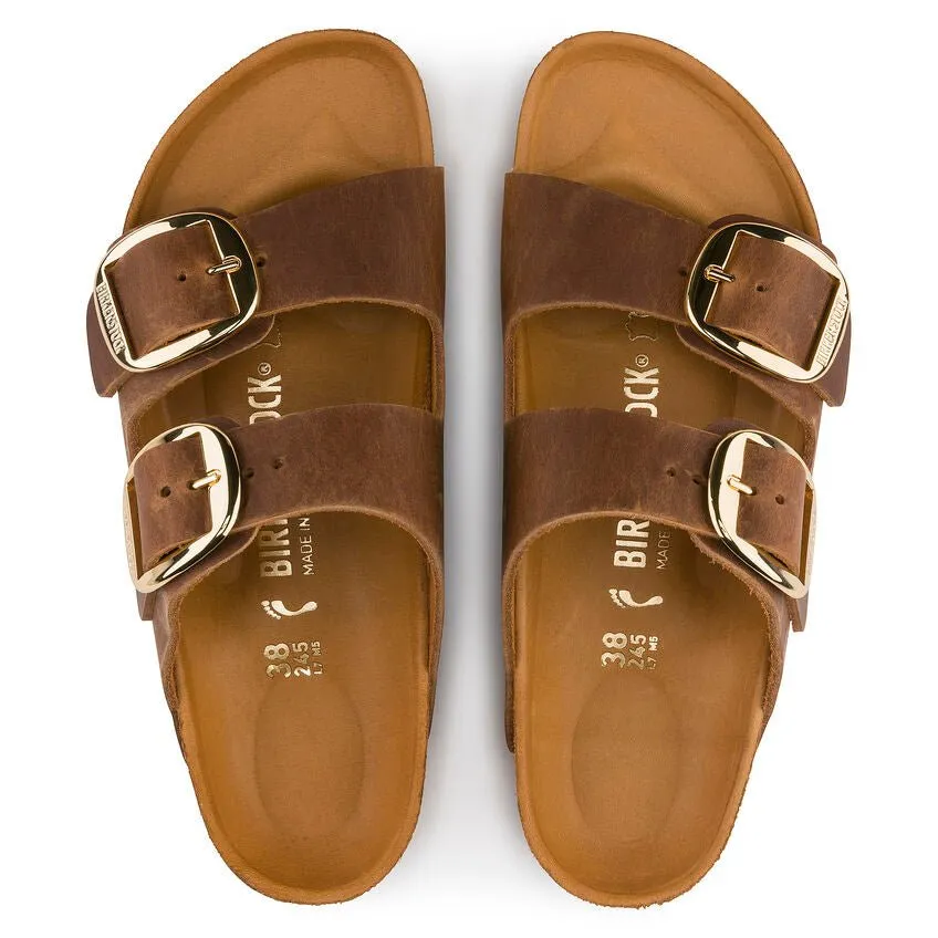 Birkenstock Women's Arizona Big Buckle - Cognac Oiled Leather