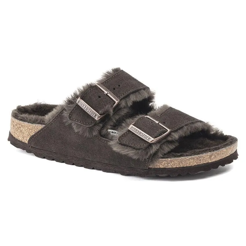 Birkenstock Women's Arizona Shearling - Mocha Suede