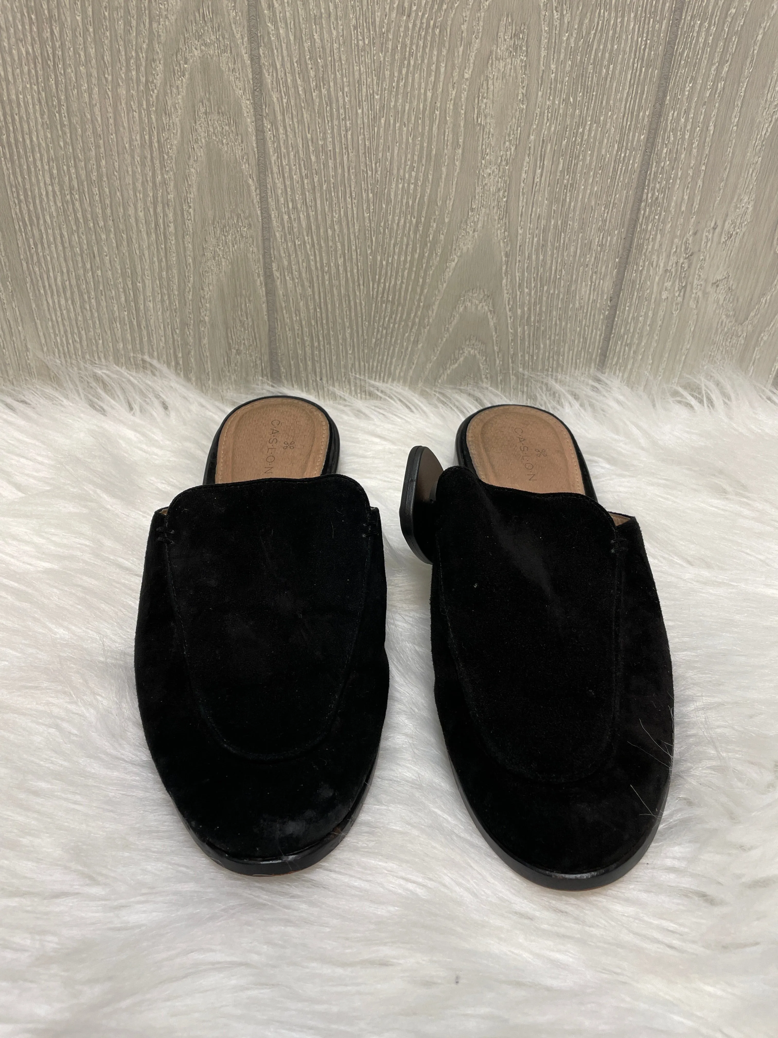 Black Shoes Flats Caslon, Size 6.5