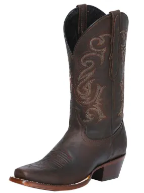 Botas Vaqueras Rodeo Clasicas de Piel Genuina para Mujer 'El General' - ID: 40661