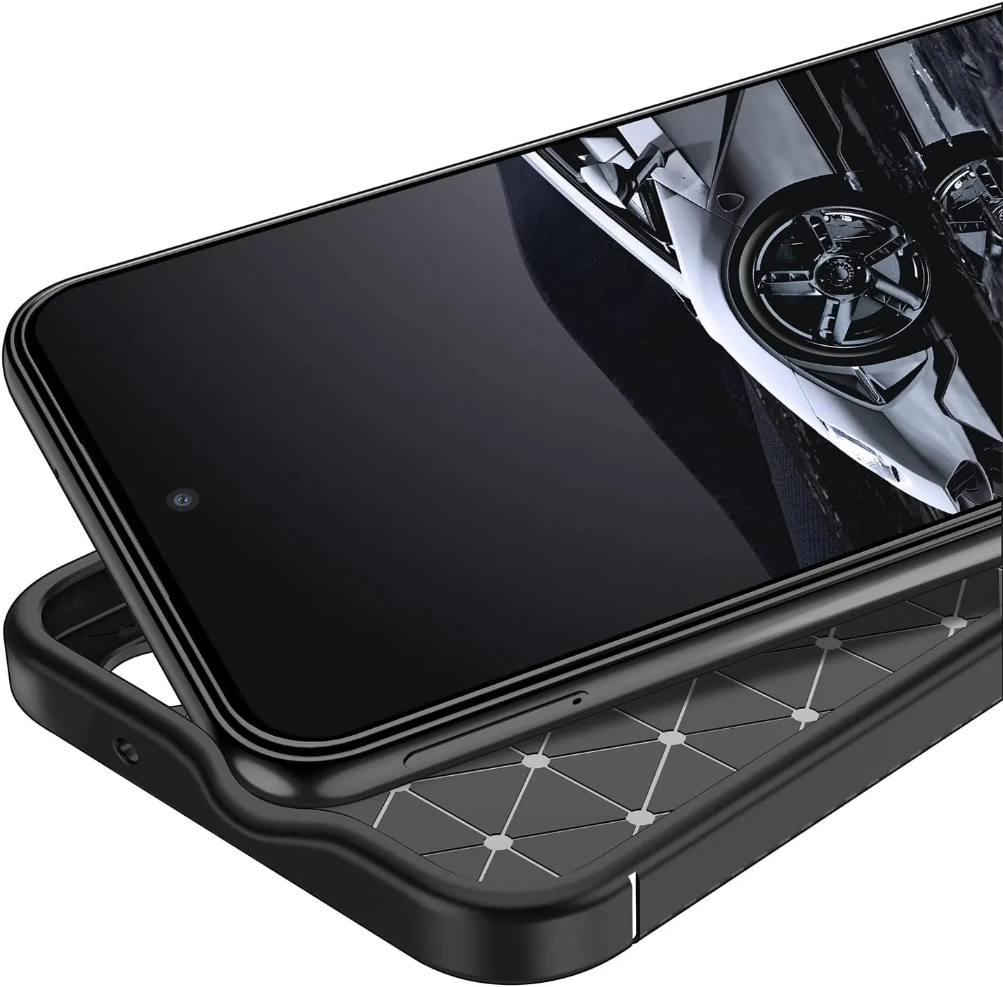 Bundle: Anti-Slip Series Case with Tempered Glass Screen and Camera Protector - Samsung Galaxy S23