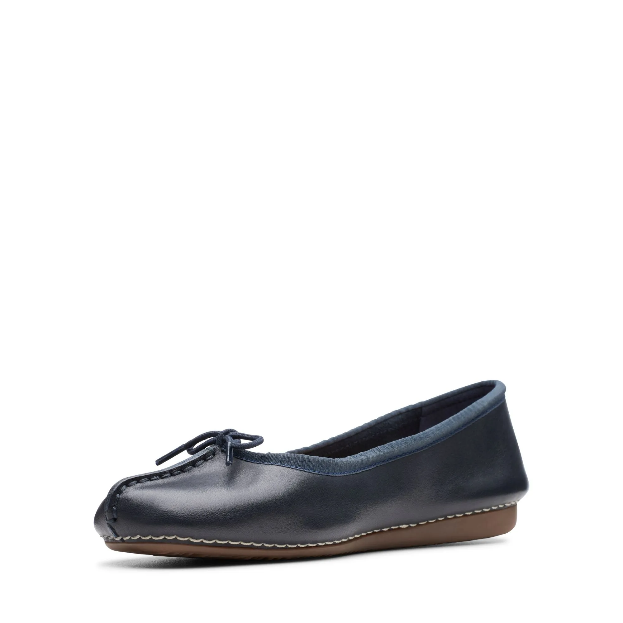 Clarks Freckle Ice Navy Leather