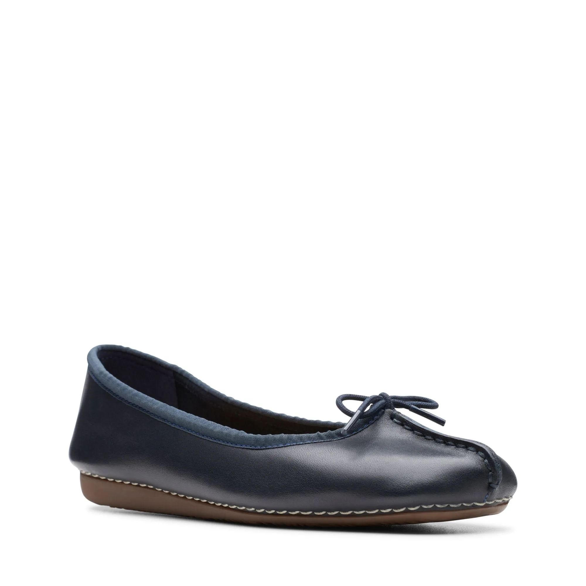 Clarks Freckle Ice Navy Leather