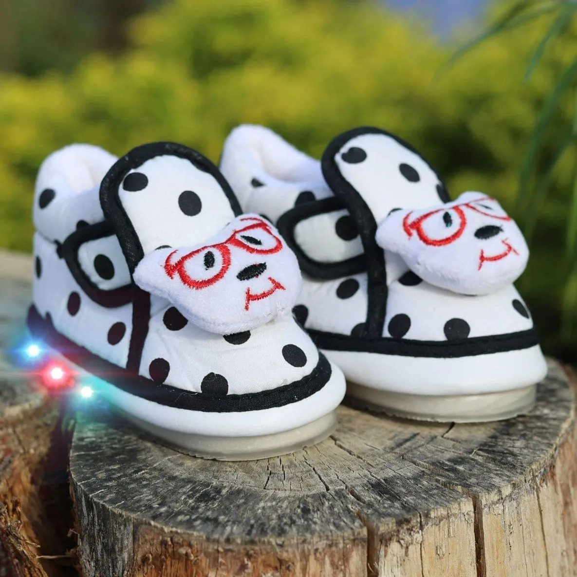 Cute-Puppy Chu Chu LED Polka Boots