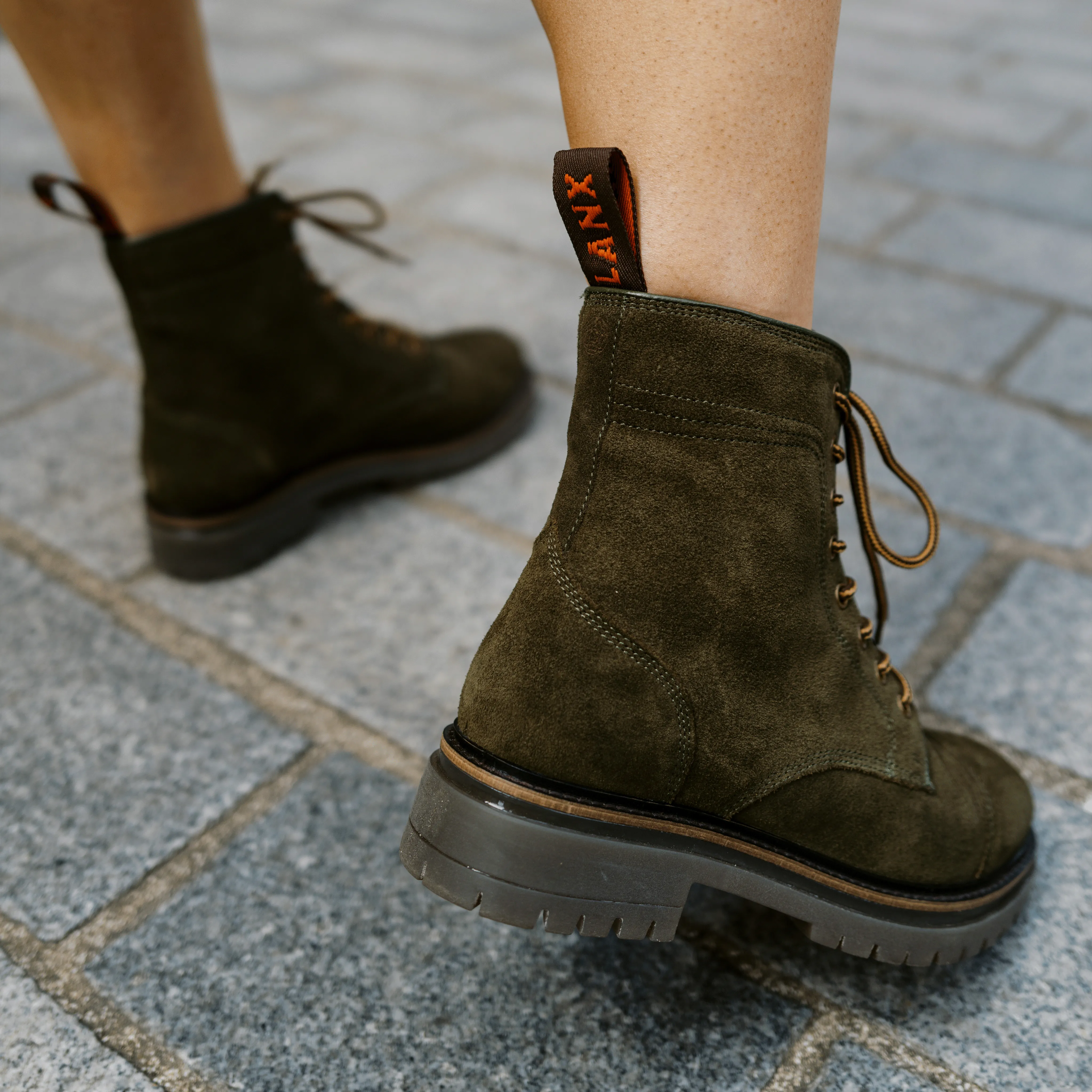 Khaki Suede Dinckley Ankle Boots