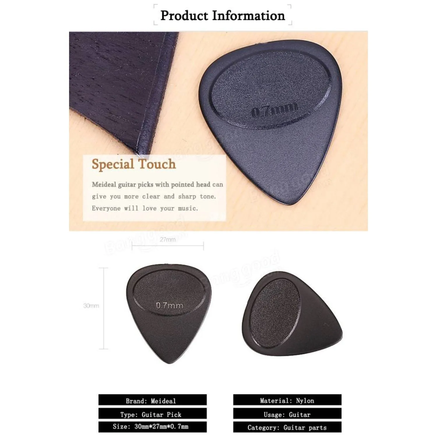 Grip Guitar Picks - Set of 5