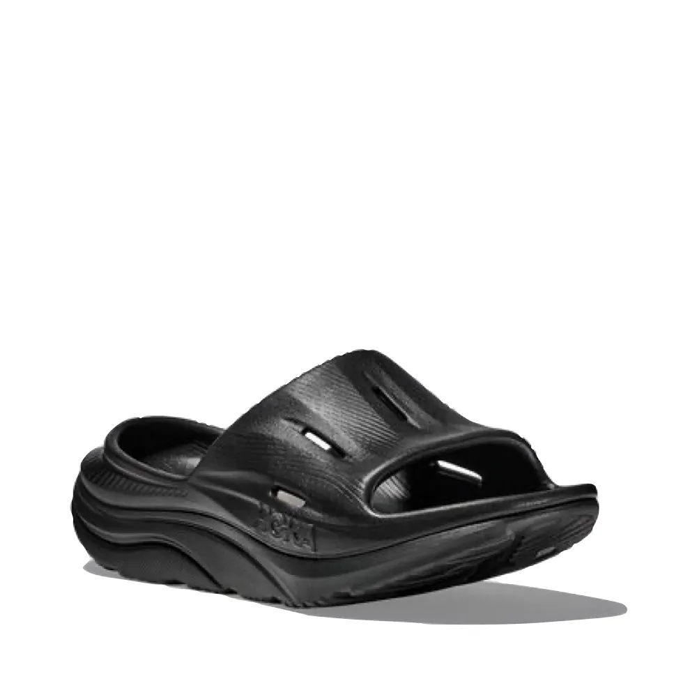 Hoka Ora Recovery Slide 3 Sandal in Black