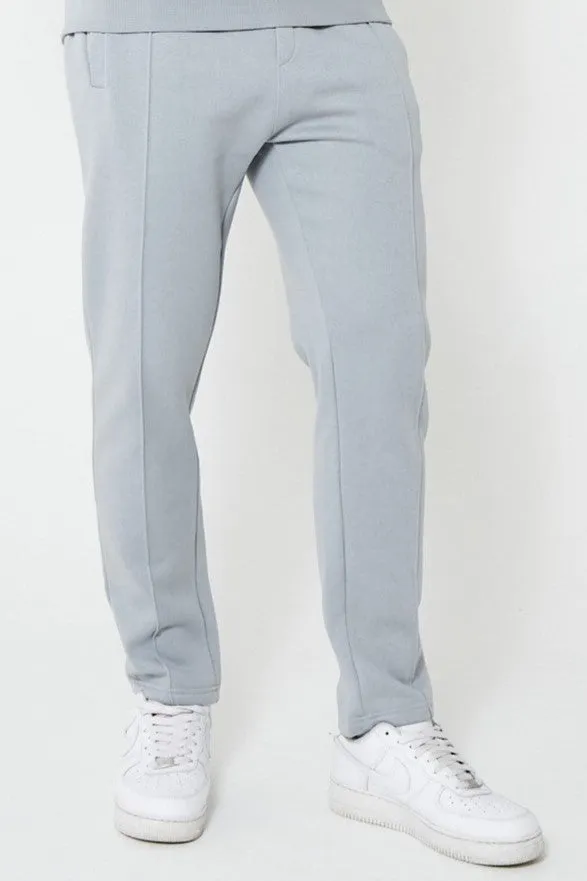 Holloway Road Fleece Open Joggers - Alloy Grey