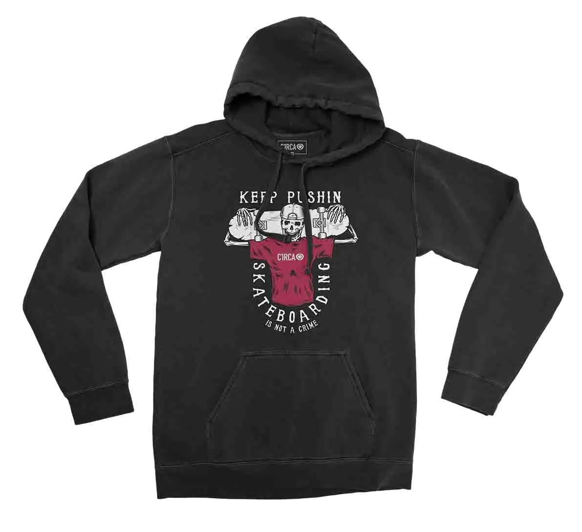 Hoodie KEEP PUSHING - Black