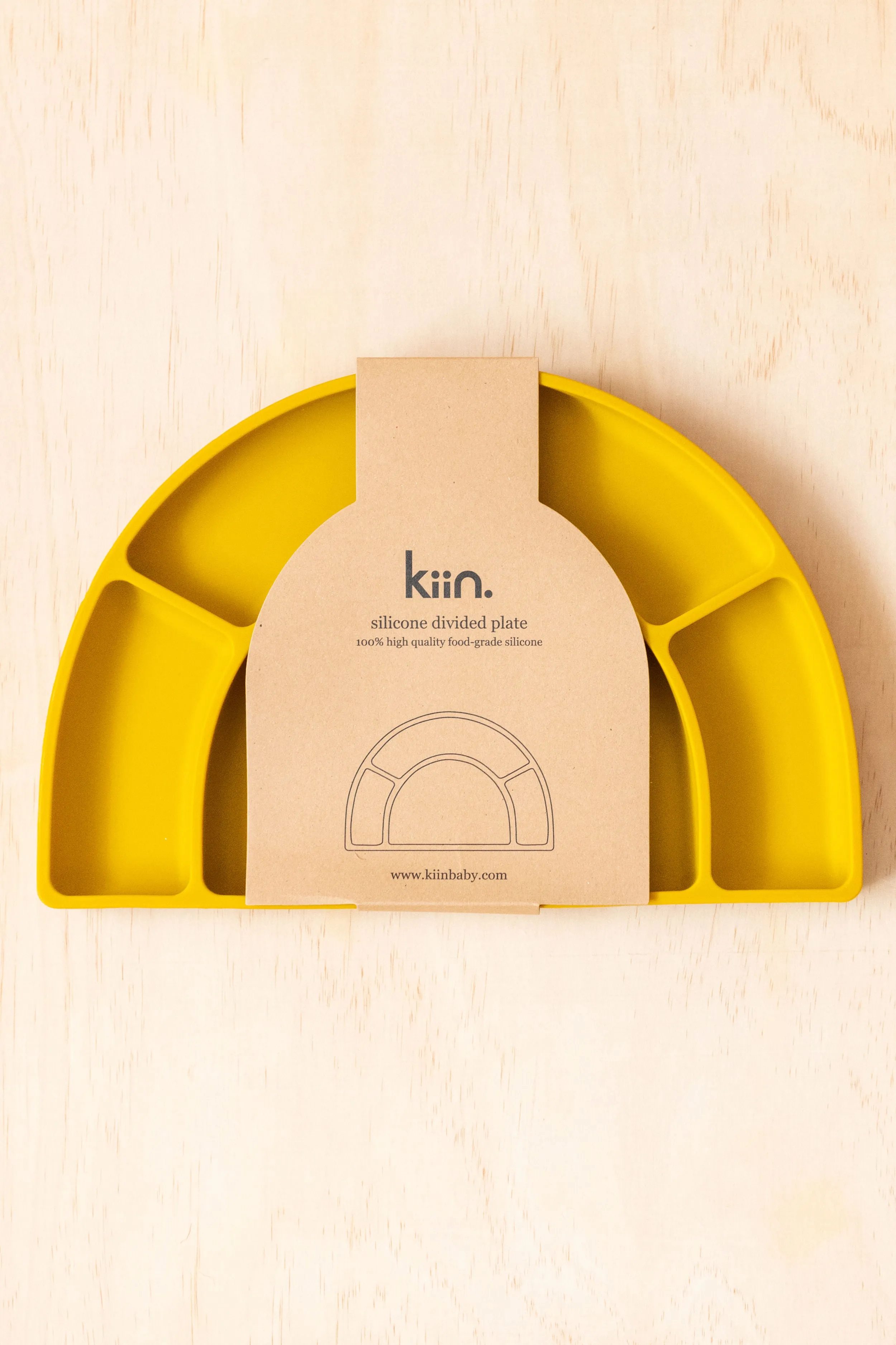 Kiin Baby Silicone Divided Plate - Mustard