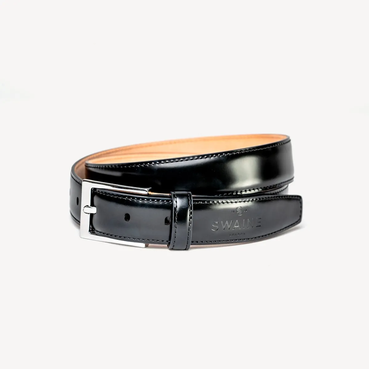 Men's Leather Belt - Black