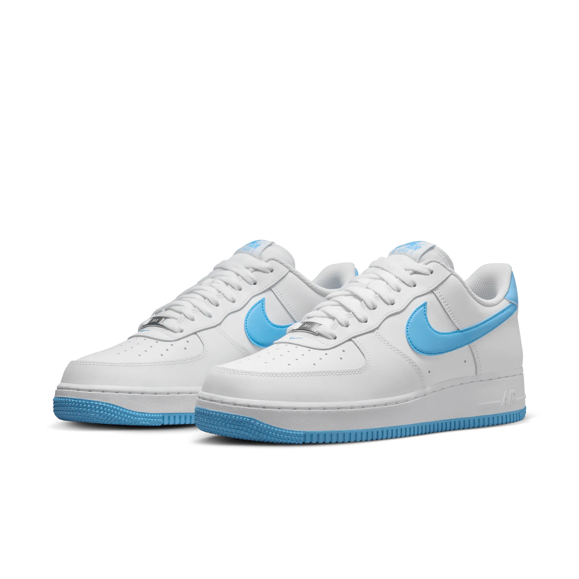 Men's Nike Air Force 1 '07 - White/Aquarius Blue/White