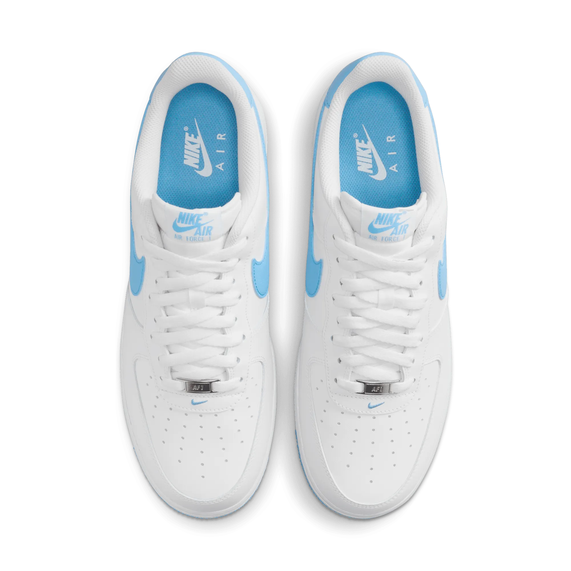 Men's Nike Air Force 1 '07 - White/Aquarius Blue/White