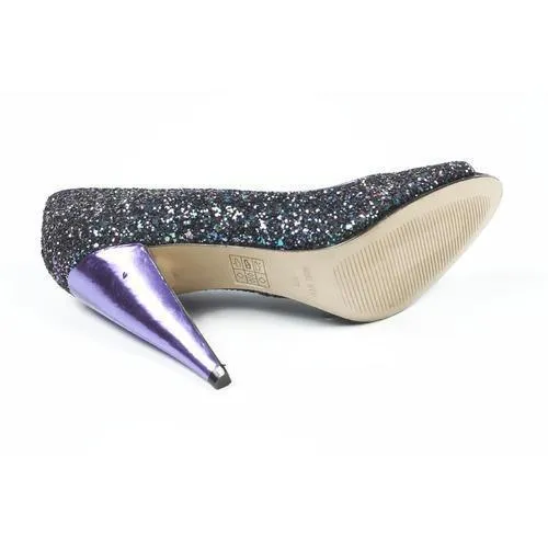 Multicolor 5.5 US - 36 EUR Nine West Womens Pump Open Toe NWHEALTH BLACK PURP