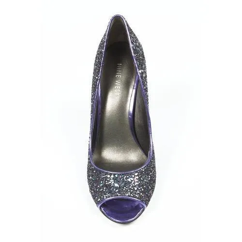 Multicolor 5.5 US - 36 EUR Nine West Womens Pump Open Toe NWHEALTH BLACK PURP