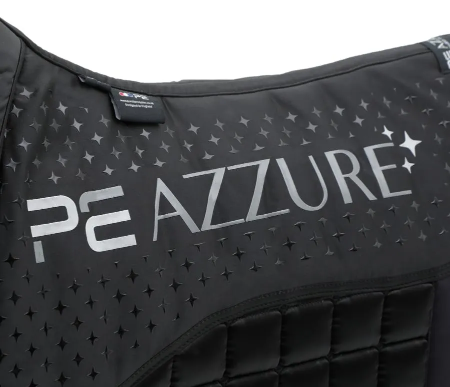 PEI Azzure Anti-Slip Satin Dressage Pad (Black)