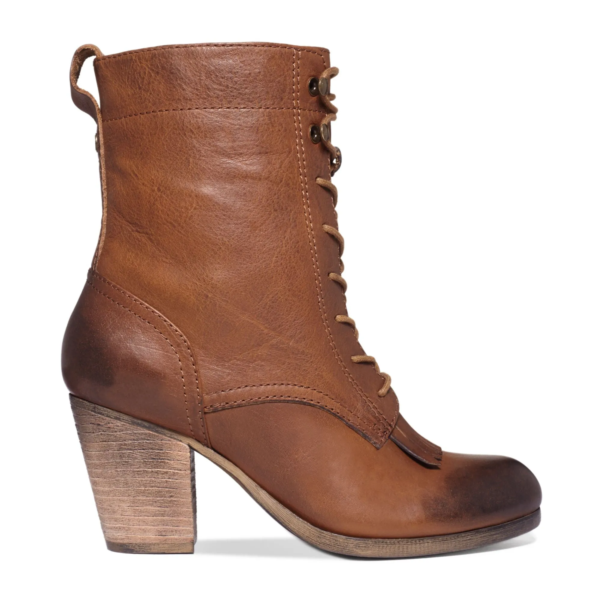 Ralph Rauren - Mesa Leather Lace-Up Bootie Brown Shoe