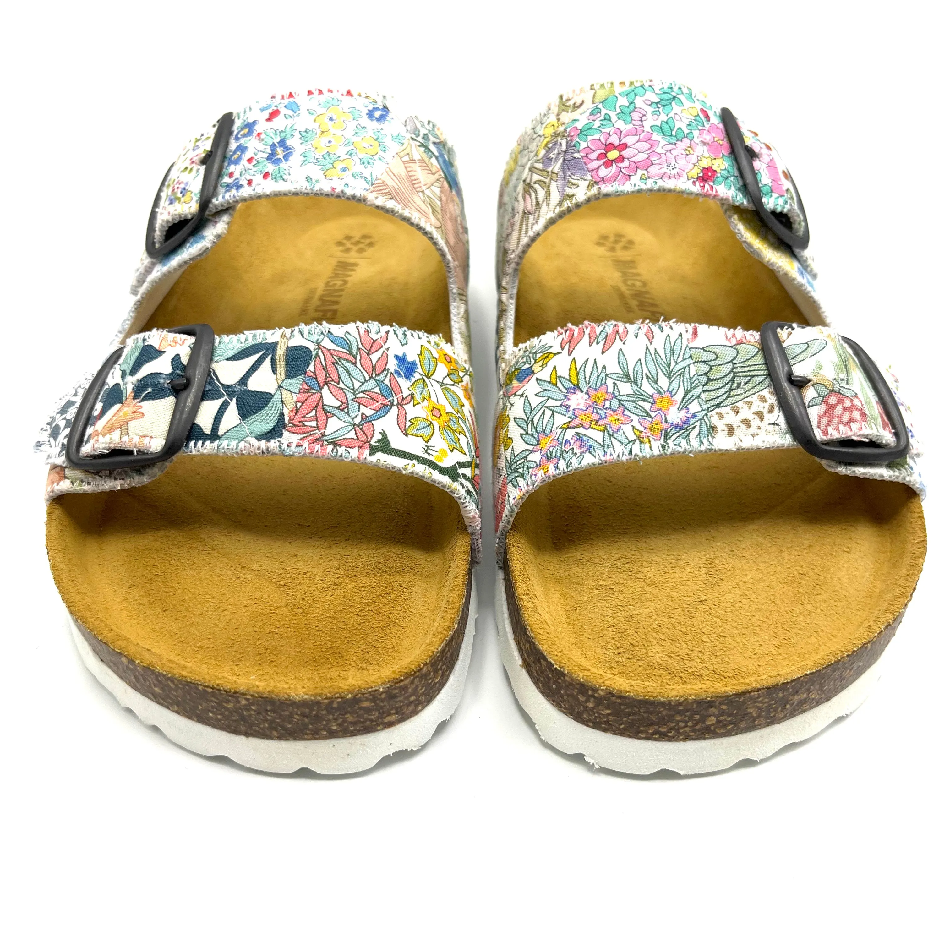 Thora 2-Buckle Sandals | Patchwork Blossom 02 EU38/US8