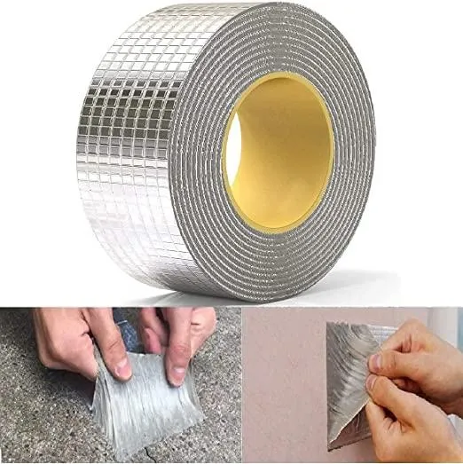 Waterproof Aluminum Foil Tape for Pipe and Roof Repairs, Pipe Rupture (5cmx5m)